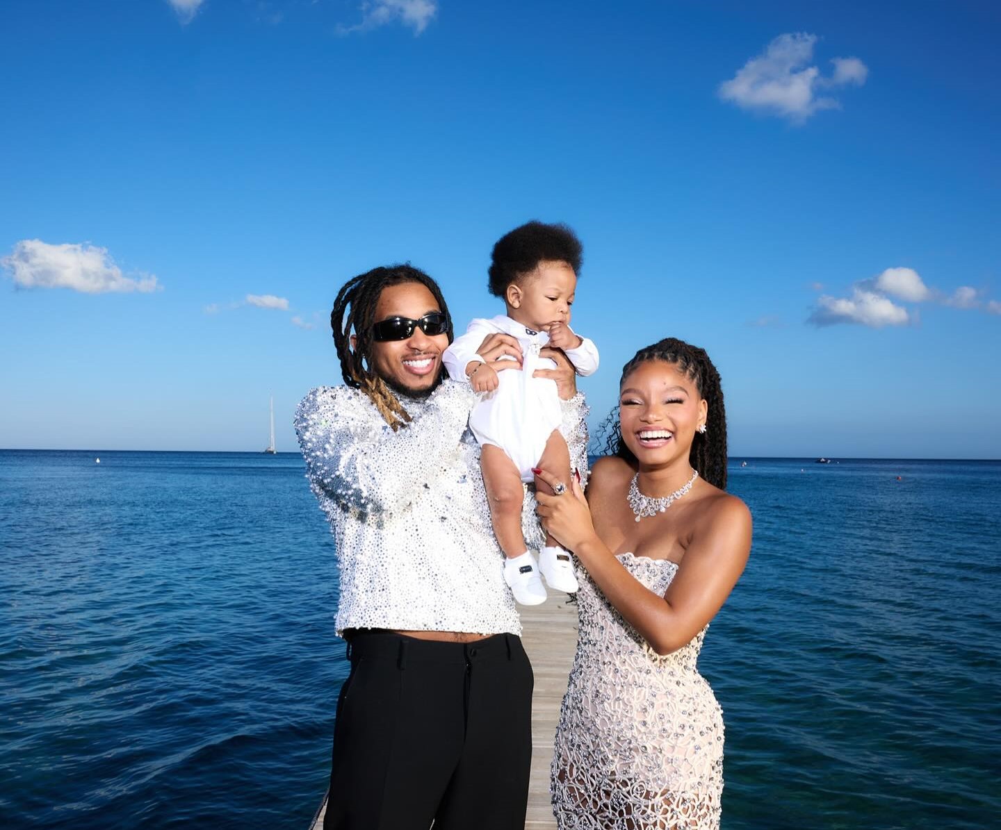 Halle Bailey & DDG Share First Look at Son Halo’s Face in Italy Vacation Photos