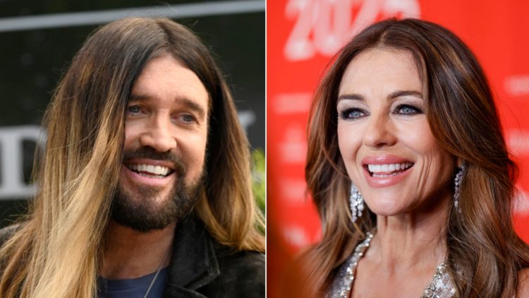 Billy Ray Cyrus & Elizabeth Hurley Share a Kiss in Instagram Easter Photo