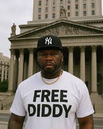 50 Cent Posts AI Picture of Himself Wearing ‘Free Diddy’ Shirt