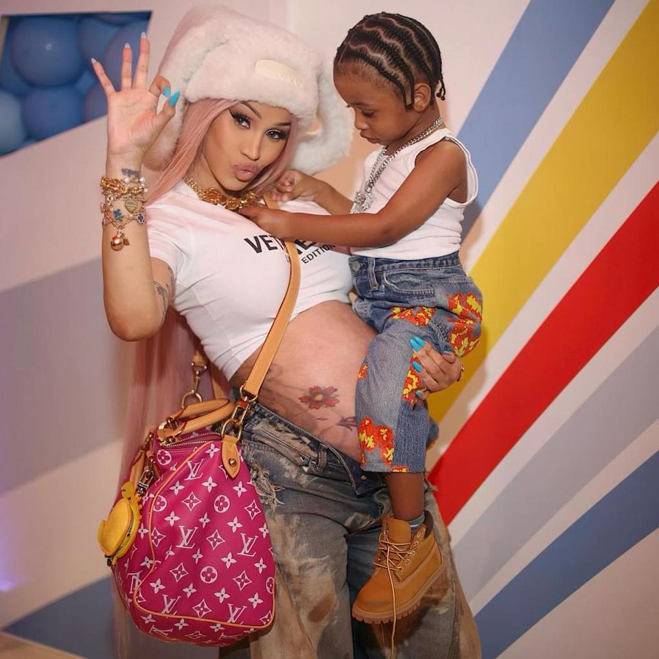 Cardi B Posts First Photos of Baby Blossom as She Twins With Her Kids in Matching Louis Vuitton