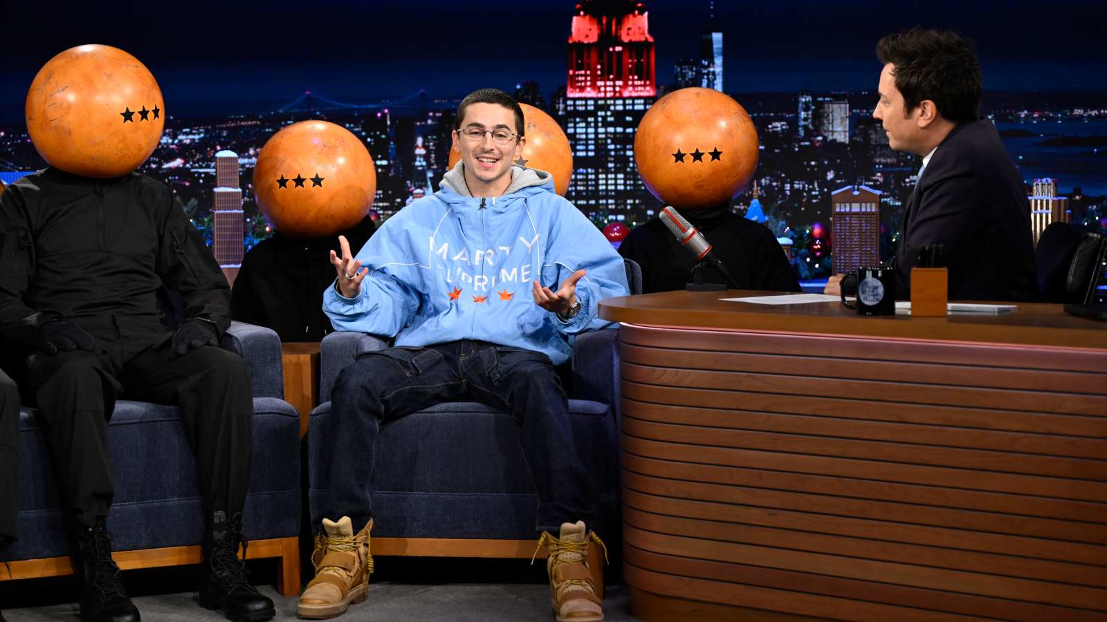 Timothée Chalamet Dreams Very Big, Becoming First Person to Appear Atop Las Vegas Sphere for ‘Marty Supreme’ Promo