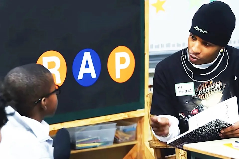 A$AP Rocky Returns to Harlem & Teaches 4th Grade Kids How to Rap: ‘Rap Is My Life’