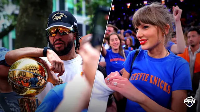 Knicks Star Jalen Brunson Says It Was ‘Really Cool’ Having Taylor Swift at NBA Finals — But He Wasn’t at Her Wedding