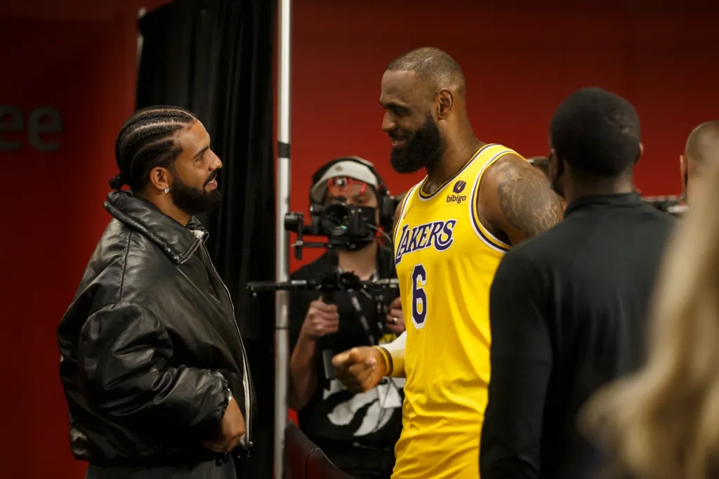 Drake Seemingly Disses LeBron James With Shirt at Nocta Manor Retreat: ‘The Only LeBron I Rate Is Juan’
