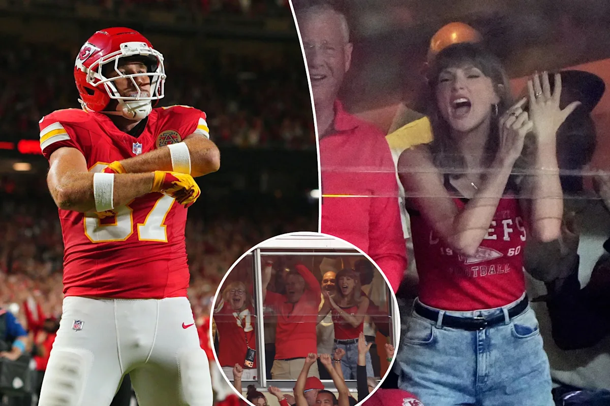 Taylor Swift Shows Off Wedding Ring as Travis Kelce Scores First Touchdown of the Season
