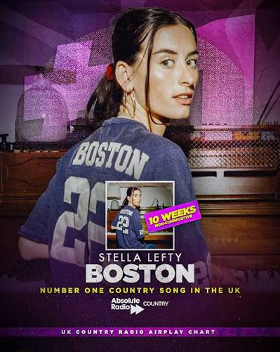 Ticket Stamped to No. 1: Stella Lefty’s ‘Boston’ Tops Country Airplay Chart