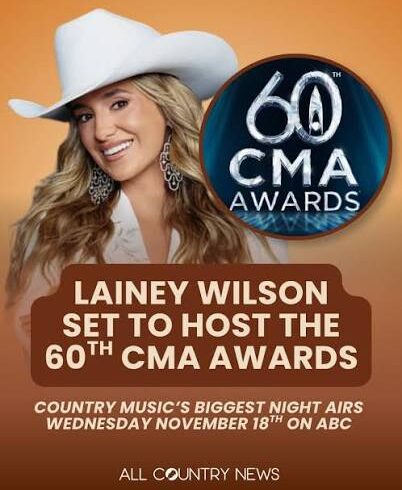 Lainey Wilson Set to Host 2026 CMA Awards
